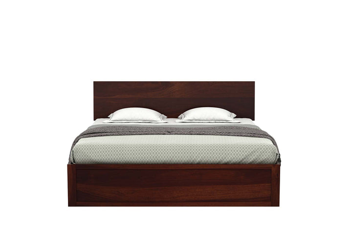 Craft D Art Sheesham Wood King Size Bed with Storage (Walnut Finish)