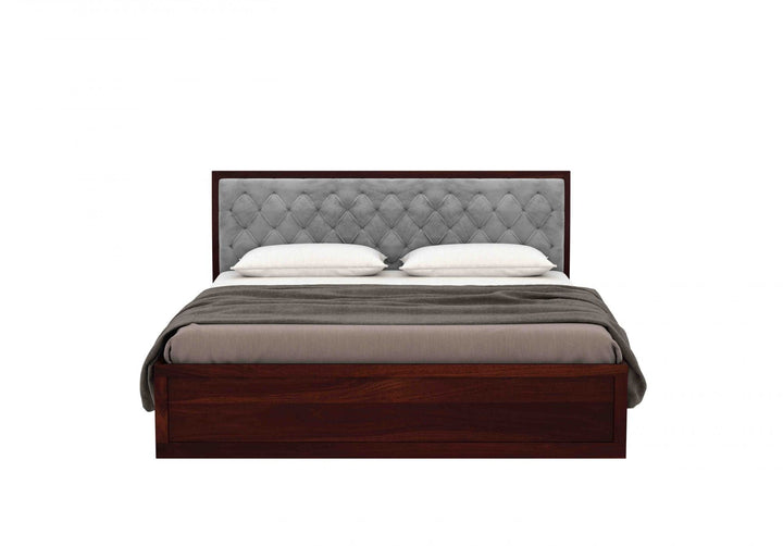 Craft D Art Sheesham Wood King Size Bed With Storage (Walnut Finish)