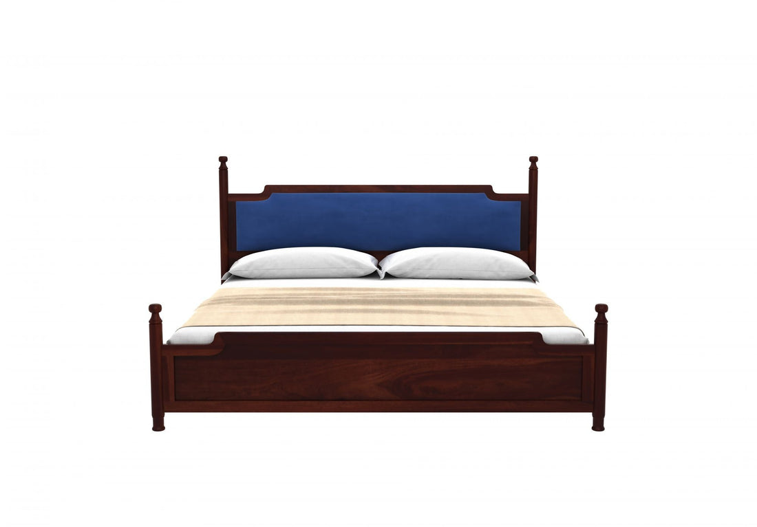 Craft D Art Sheesham Wood King Size Bed Without Storage (Walnut Finish)