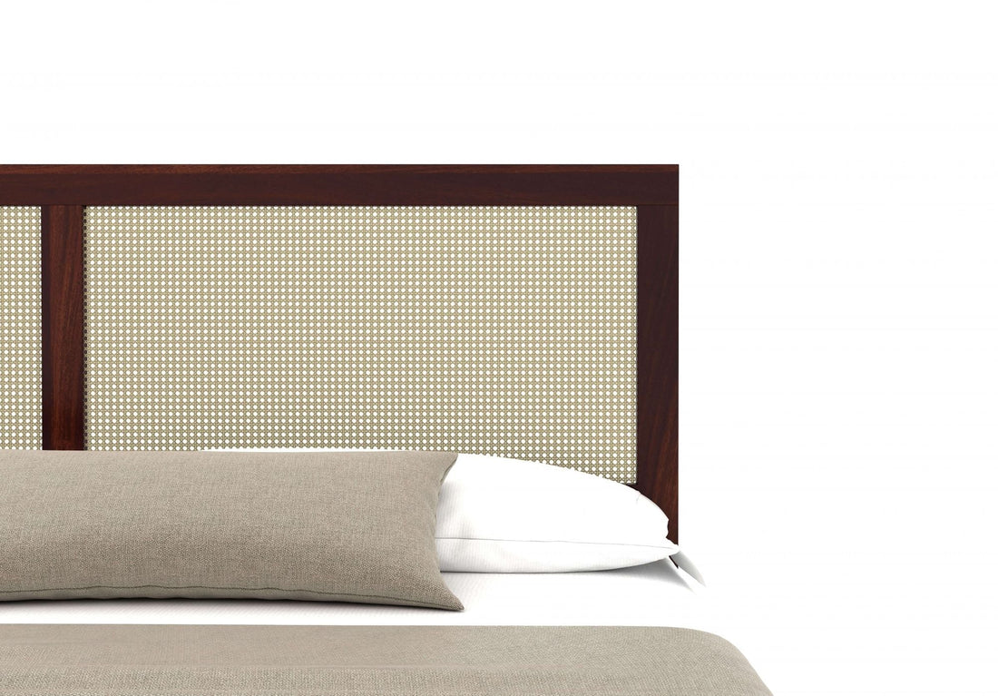Aaryx Sheesham Wood King Size Bed Without Storage (Walnut Finish)