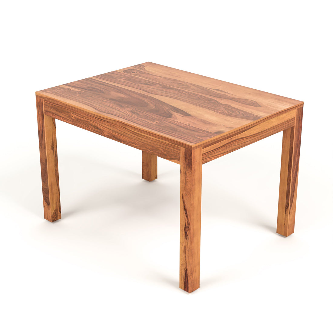 Craft D Art Sheesham Wood 4 Seater Dining Table Set (Honey Finish)