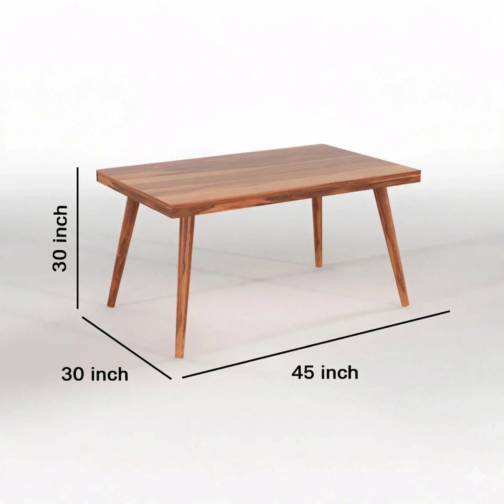 Craft D Art Solid Sheesham Wood 4 Seater Dining Table Set With Cane Chair