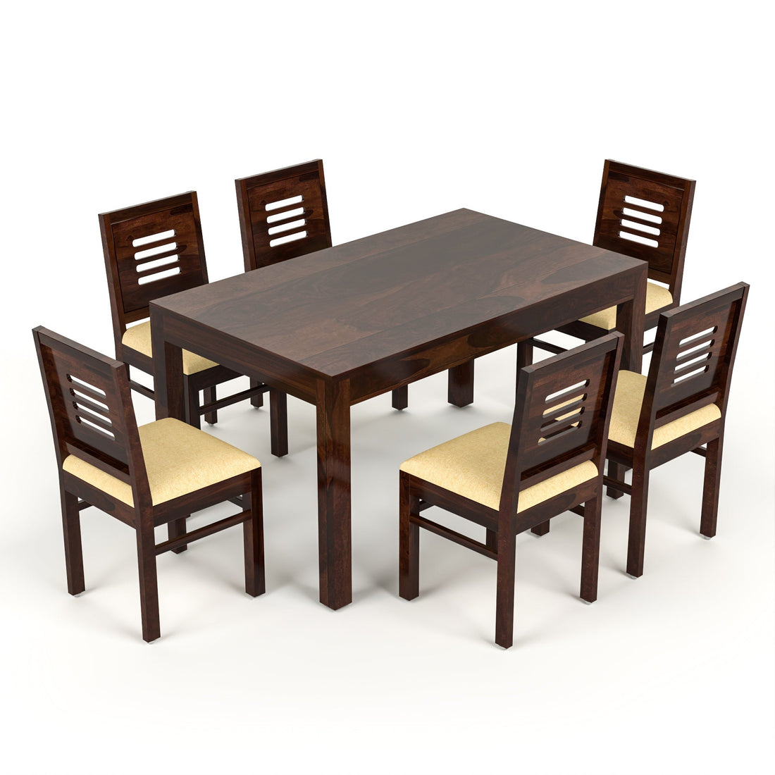 Craft D Art Sheesham Wood 6 Seater Dining Table Set