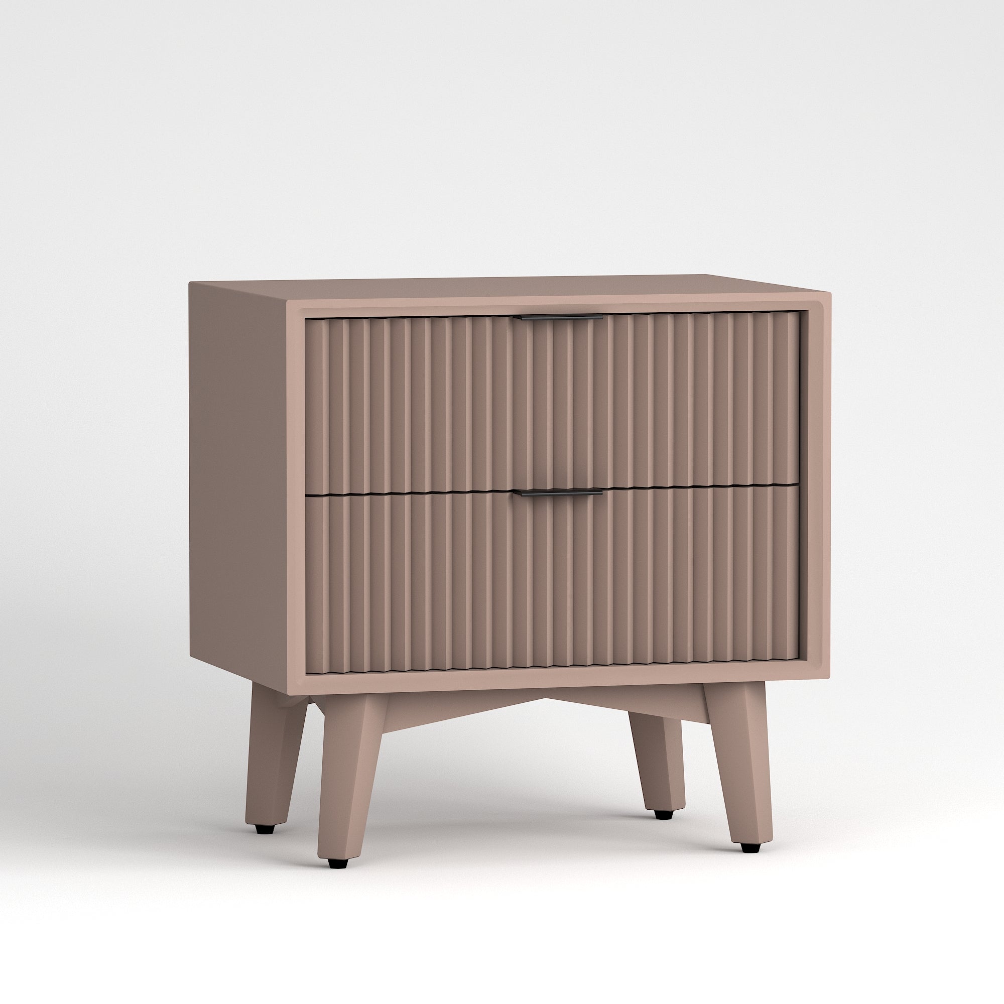 Craft D Art HDMR Premium Wood Bedside Table (Mocha Beige)
