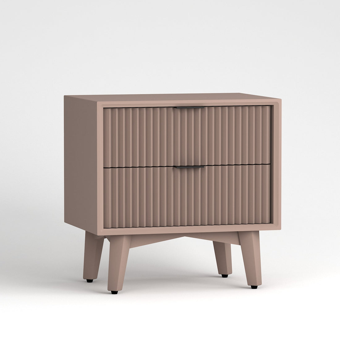 Craft D Art HDMR Premium Wood Bedside Table (Mocha Beige)