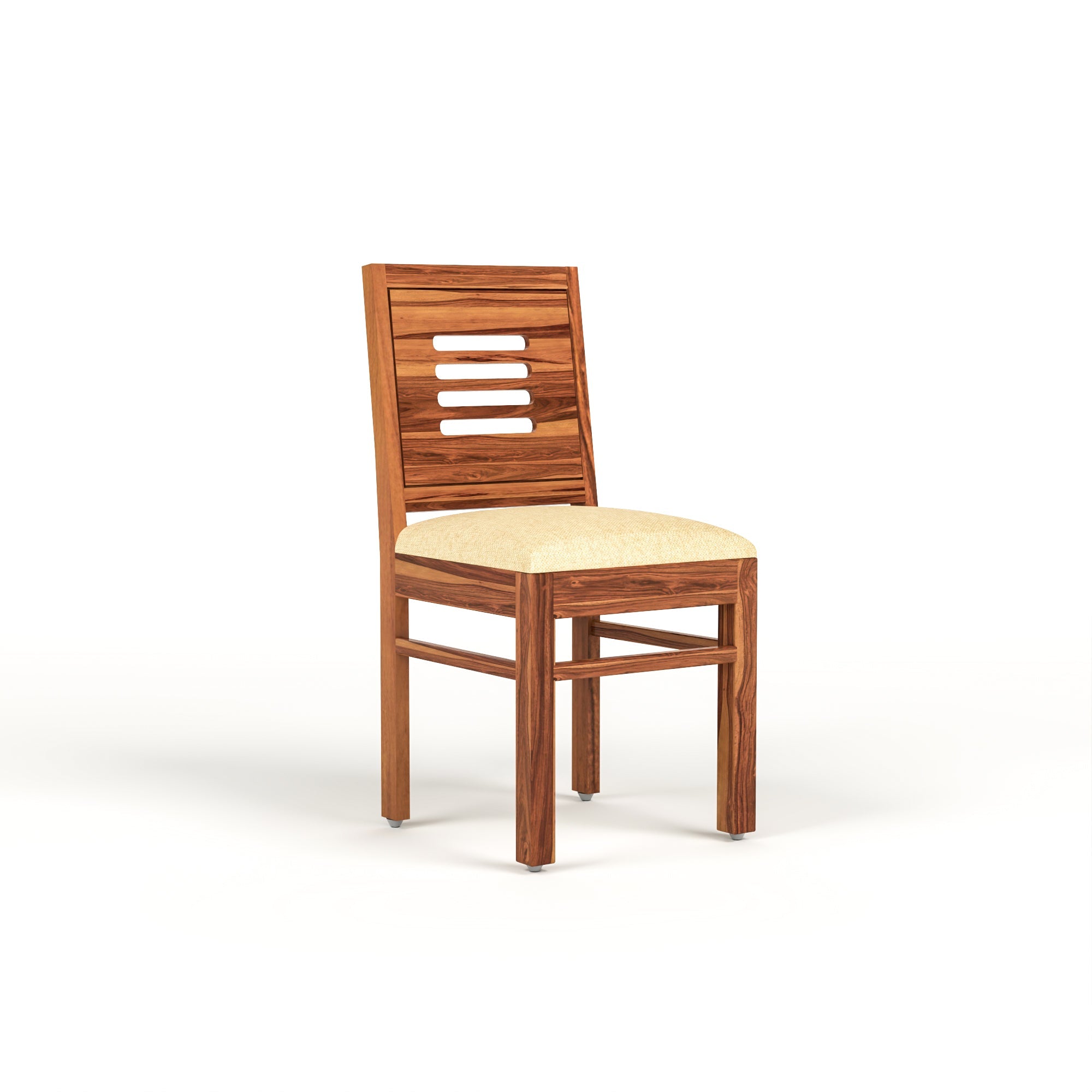 Craft D Art Sheesham Wood 4 Seater Dining Table Set (Honey Finish)