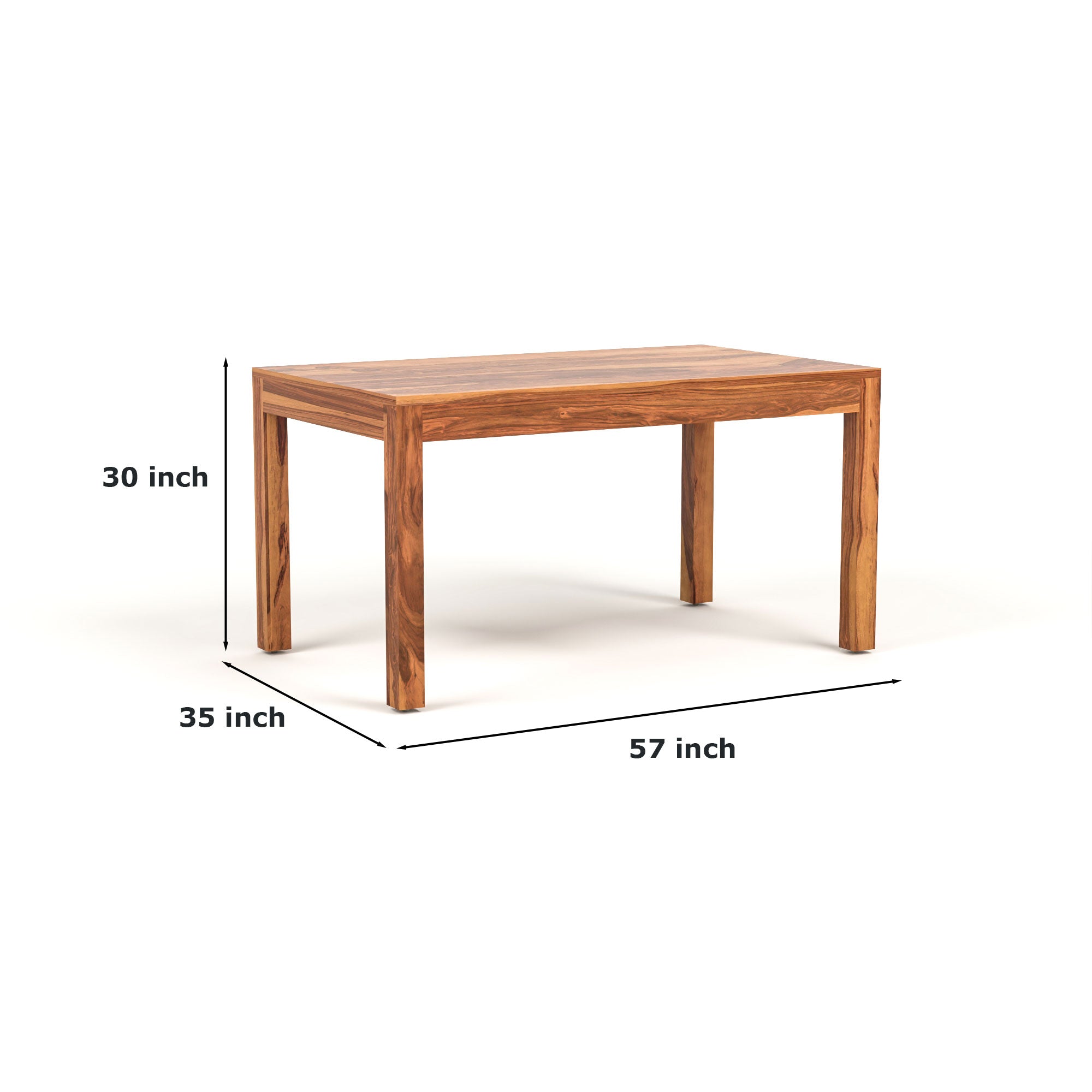 Craft D Art Sheesham Wood Dining Set 6 Seater (Honey Finish)