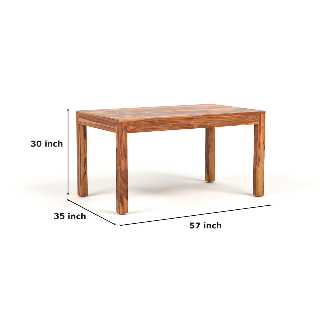 Craft D Art Sheesham Wood Dining Set 6 Seater (Honey Finish)