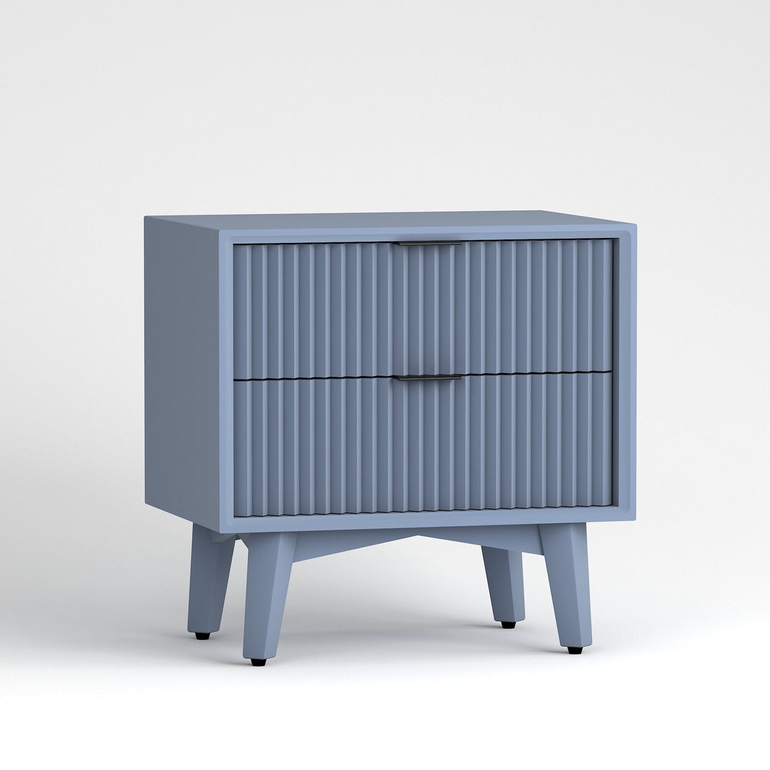 Craft D Art HDMR Premium Wood Bedside Table (Slate Blue)
