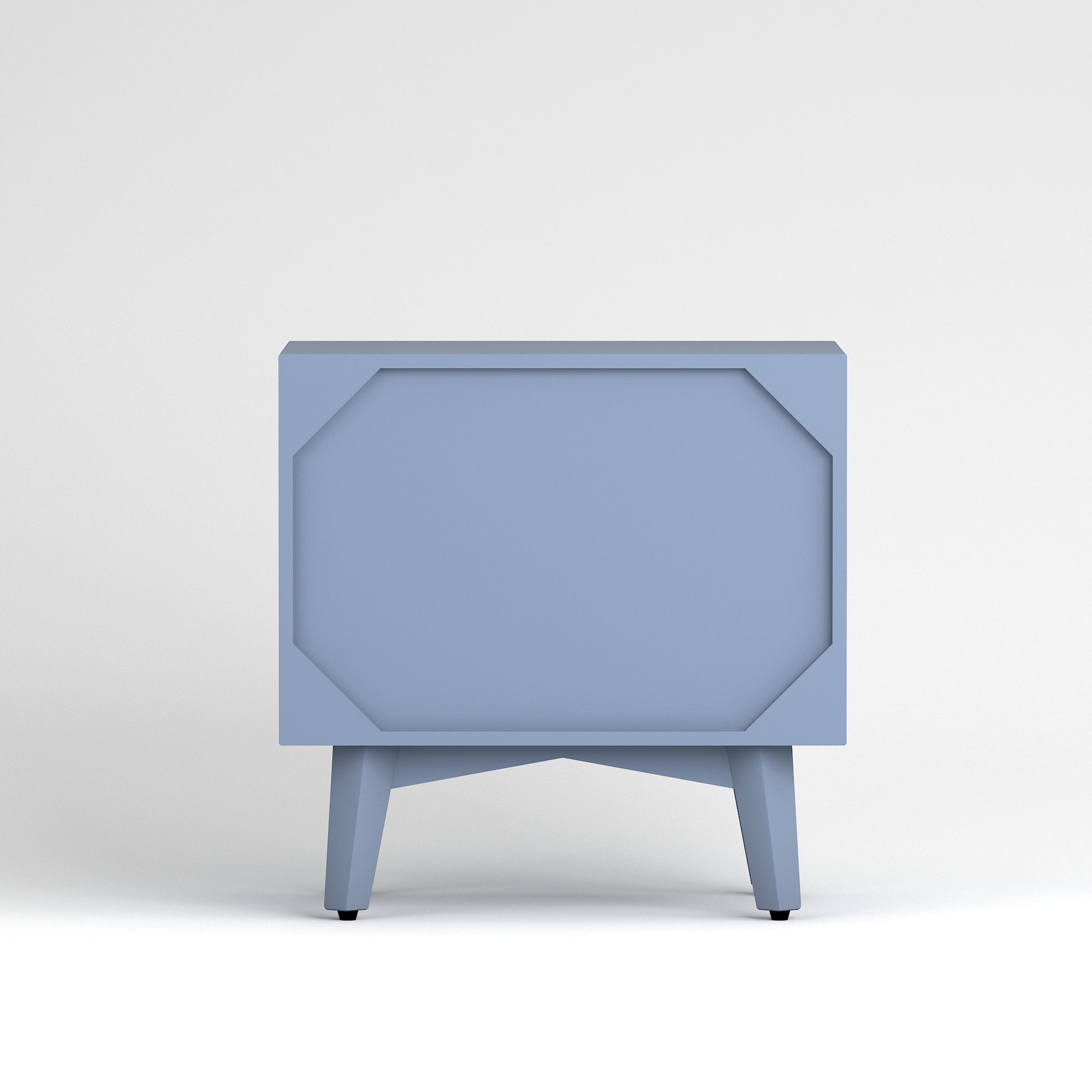 Craft D Art HDMR Premium Wood Bedside Table (Slate Blue)
