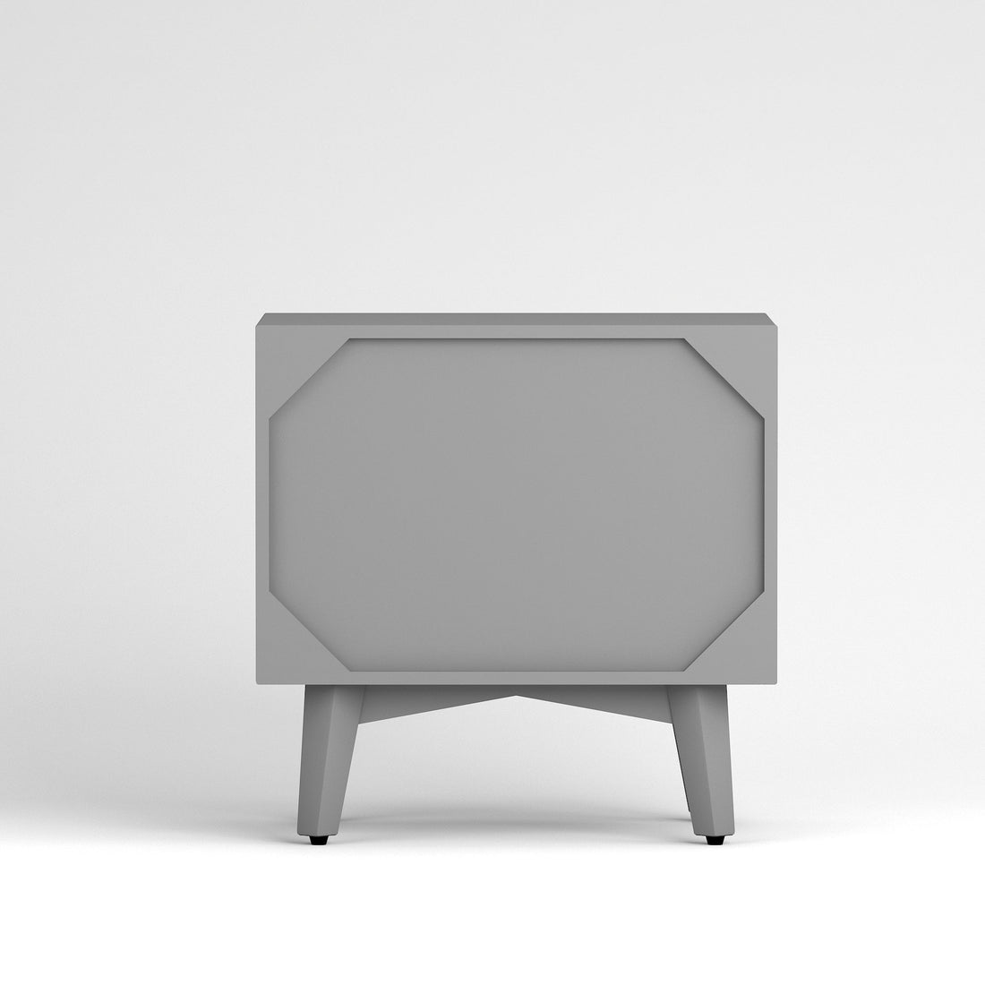 Craft D Art HDMR Premium Wood Bedside Table (Grey)