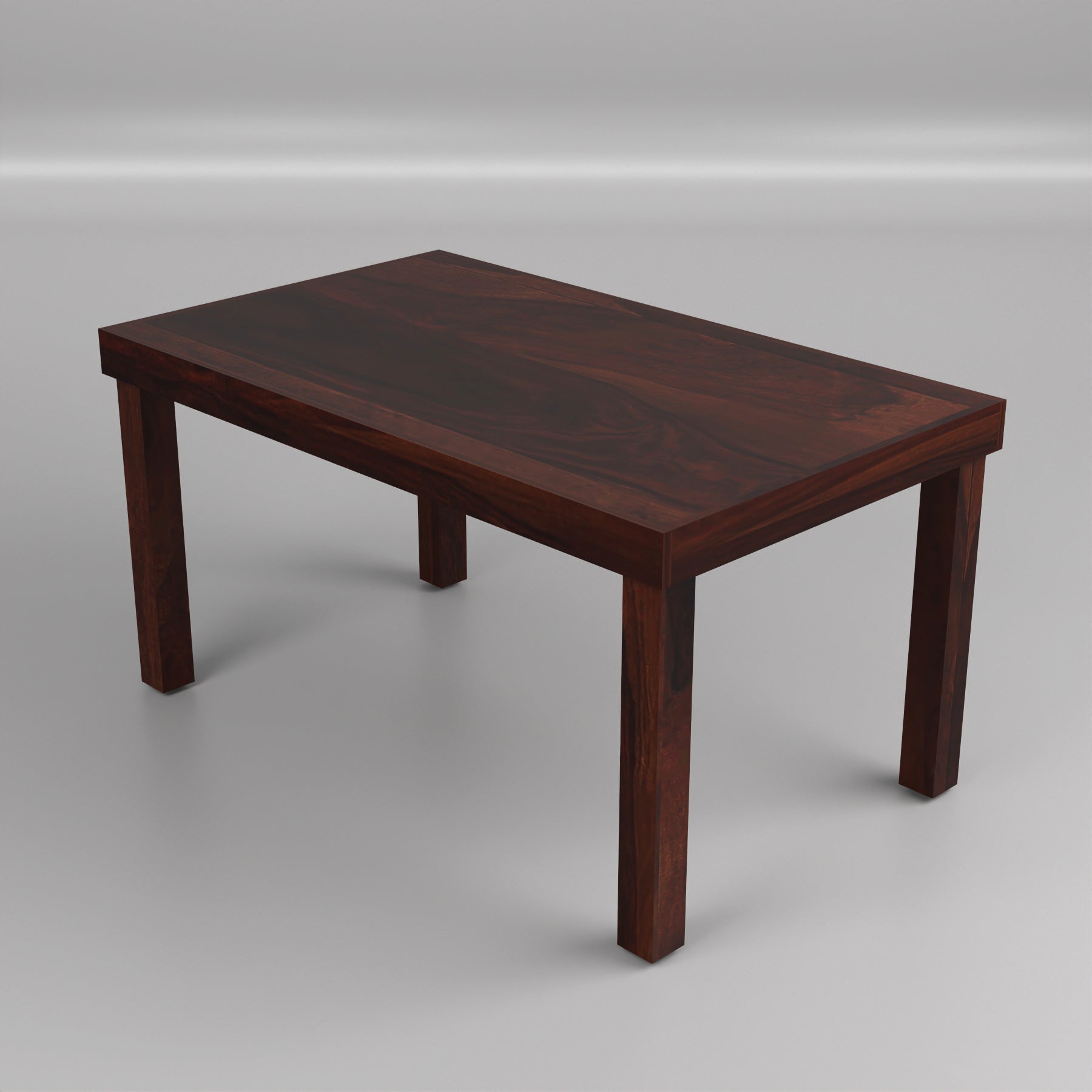 Uldaris Sheesham Wood Dining Set 6 Seater (Walnut Finish)