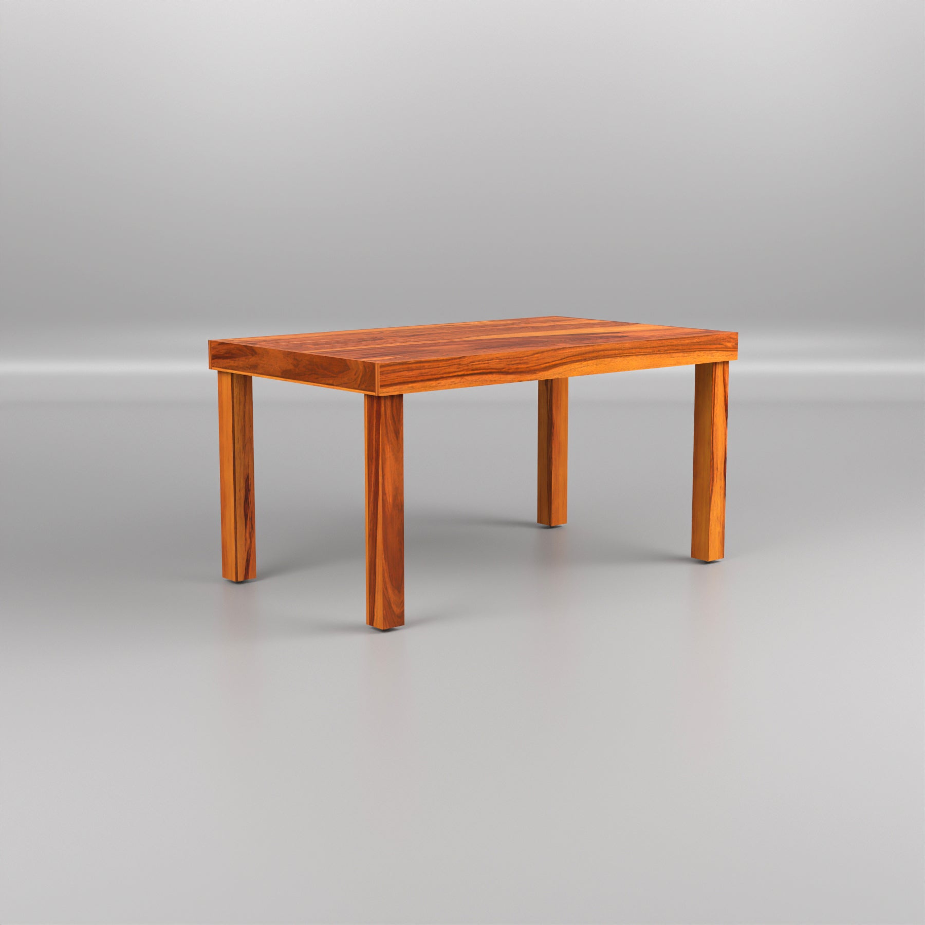 Uldaris Sheesham Wood Dining Set 6 Seater (Honey Finish)