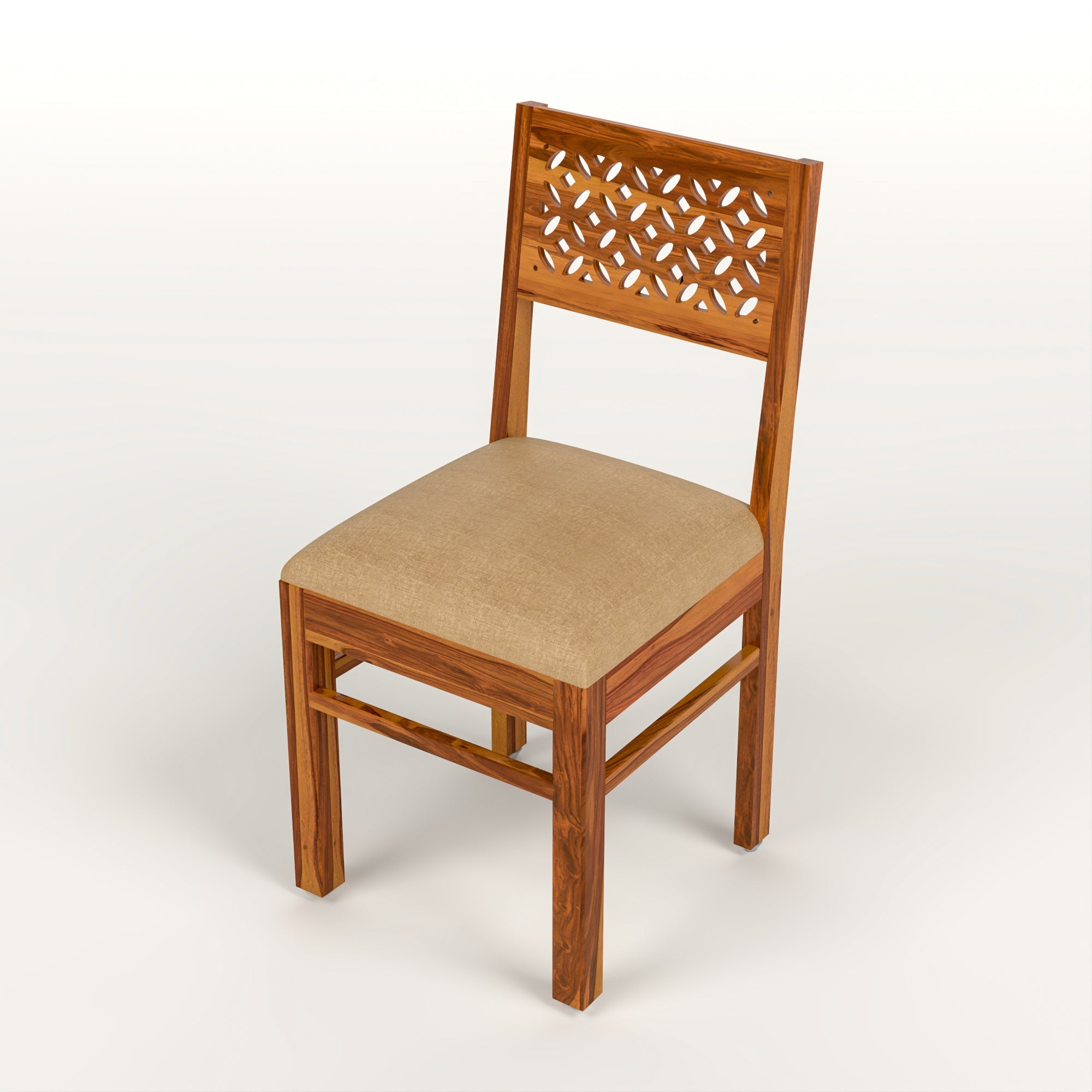 Thravis Sheesham Wood Dining Set 2 Seater (Honey Finish)