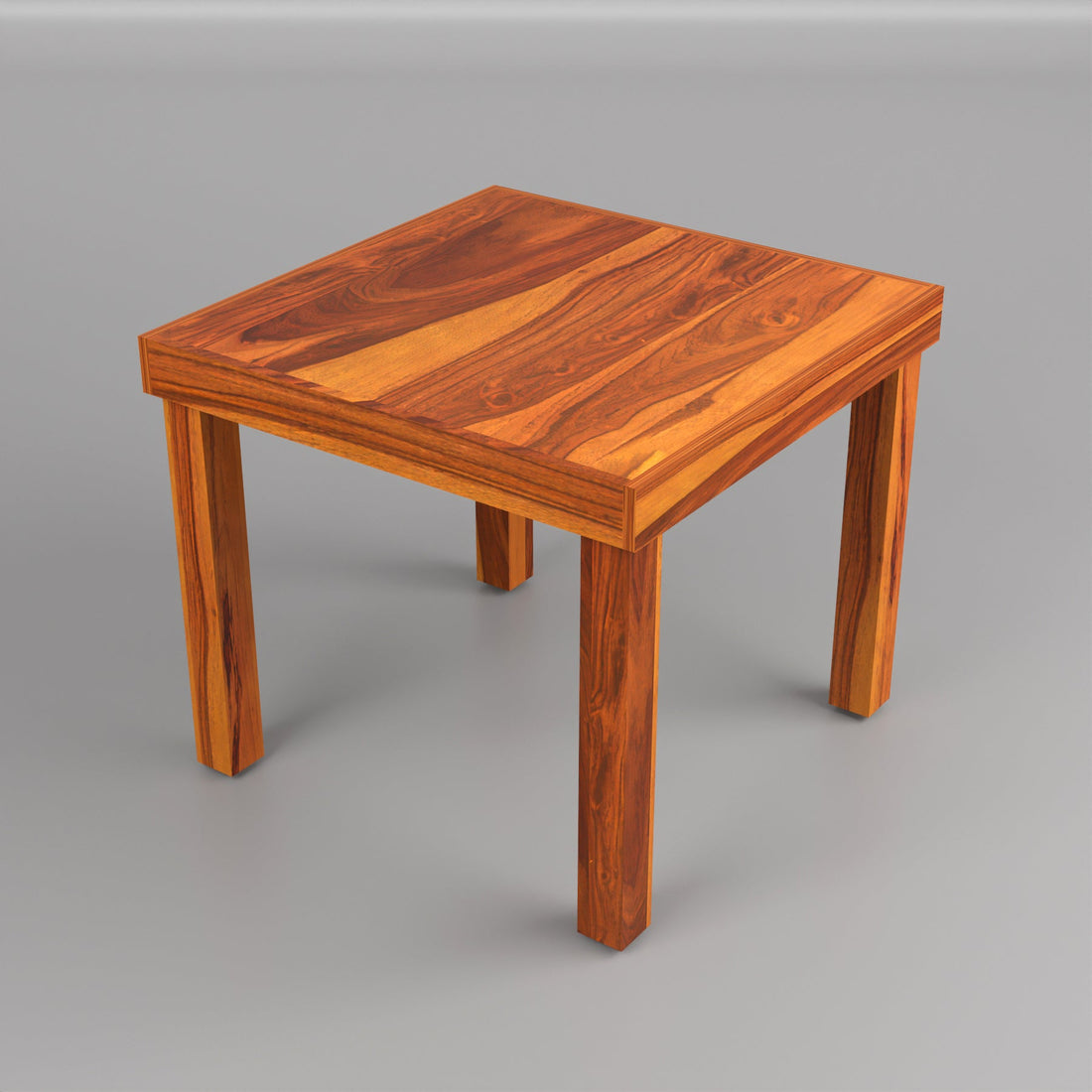 Uldaris Sheesham Wood Dining Set 4 Seater (Honey Finish)