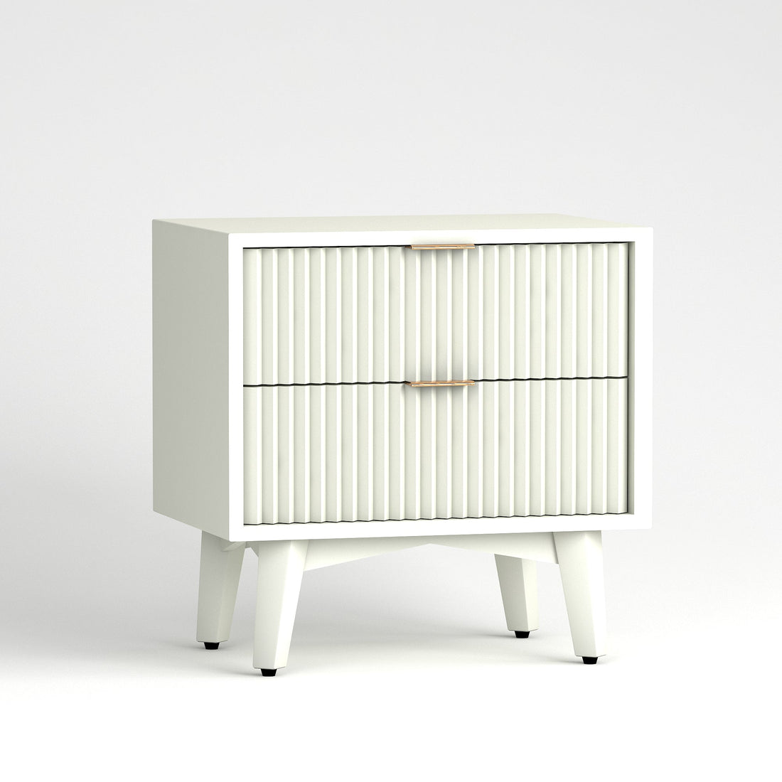 Craft D Art HDMR Premium Wood Bedside Table (White)