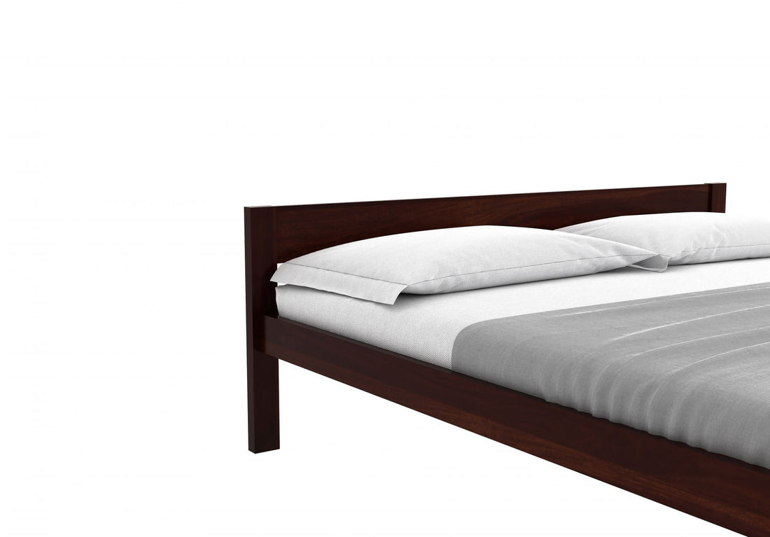 Craft D Art Sheesham Wood King Size Bed Without Storage (Walnut Finish)