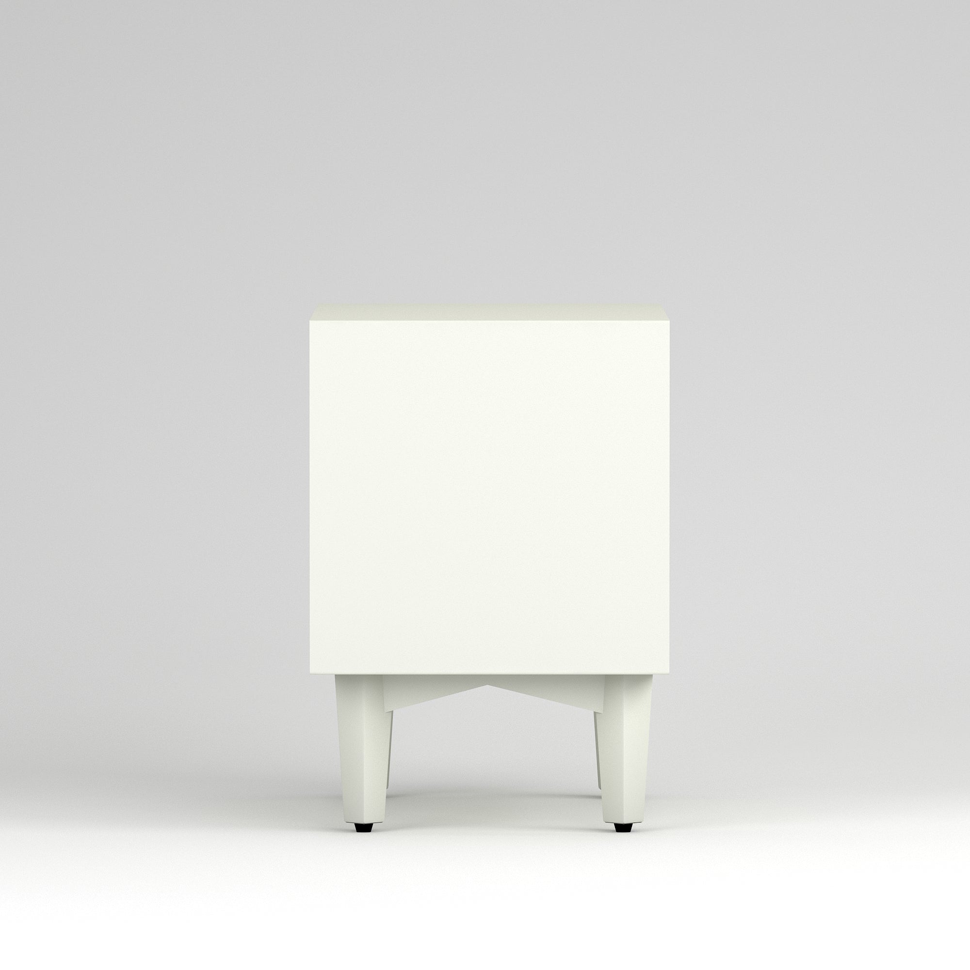 Craft D Art HDMR Premium Wood Bedside Table (White)
