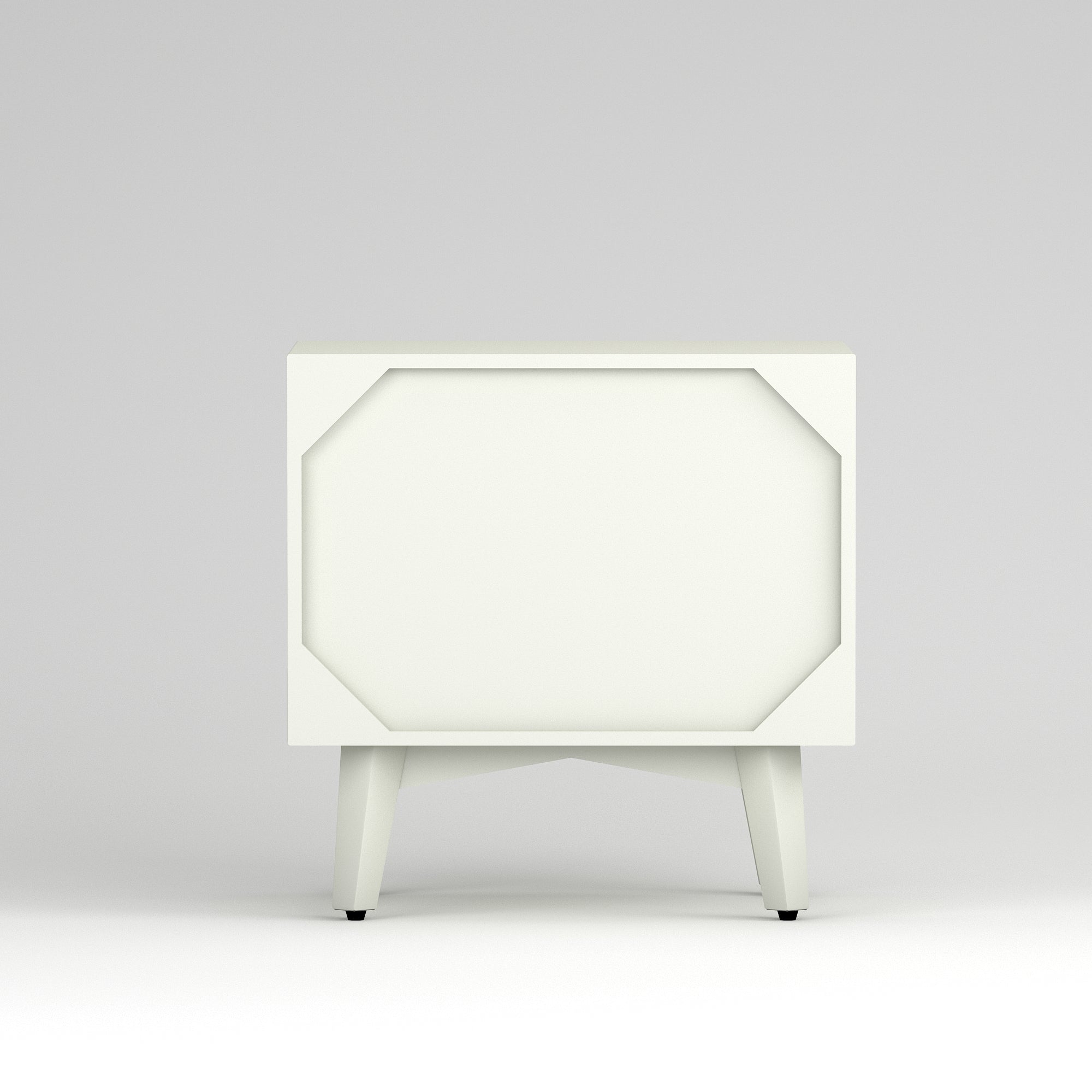Craft D Art HDMR Premium Wood Bedside Table (White)