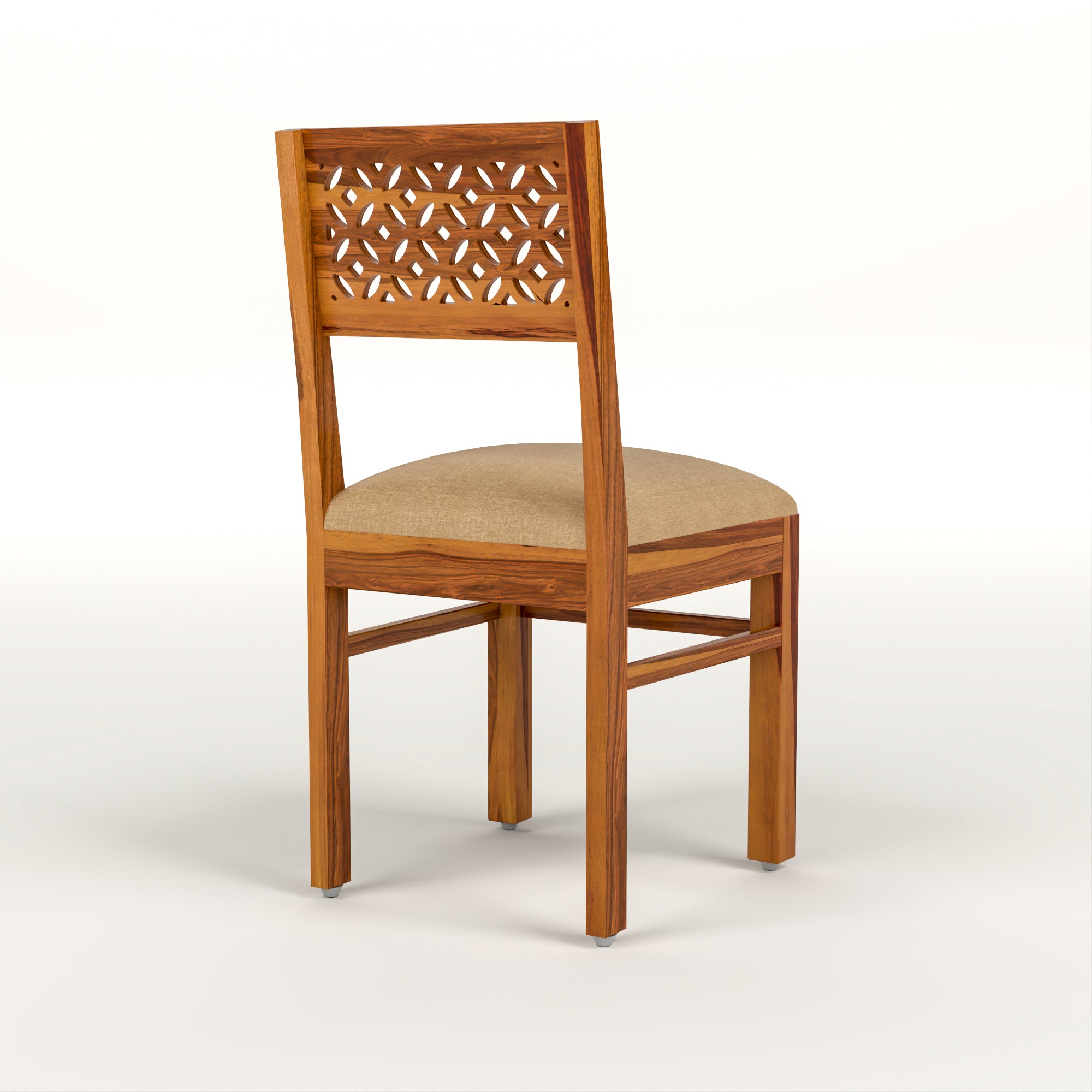 Thravis Sheesham Wood Dining Set 2 Seater (Honey Finish)