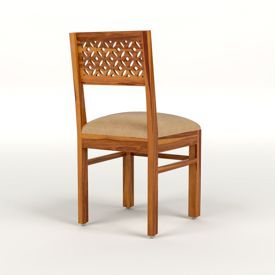 Thravis Sheesham Wood Dining Set 2 Seater (Honey Finish)