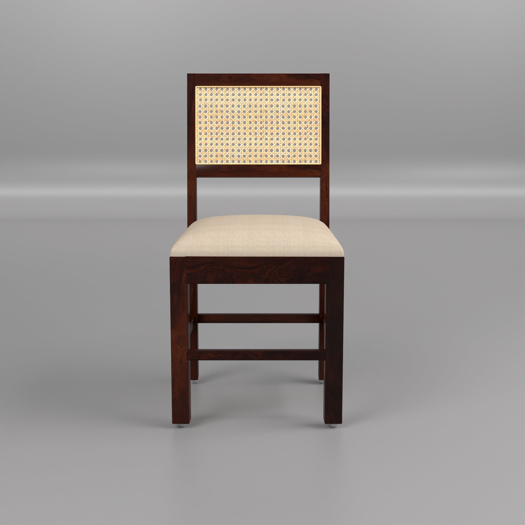 Uldaris Sheesham Wood Dining Set 4 Seater (Walnut Finish)
