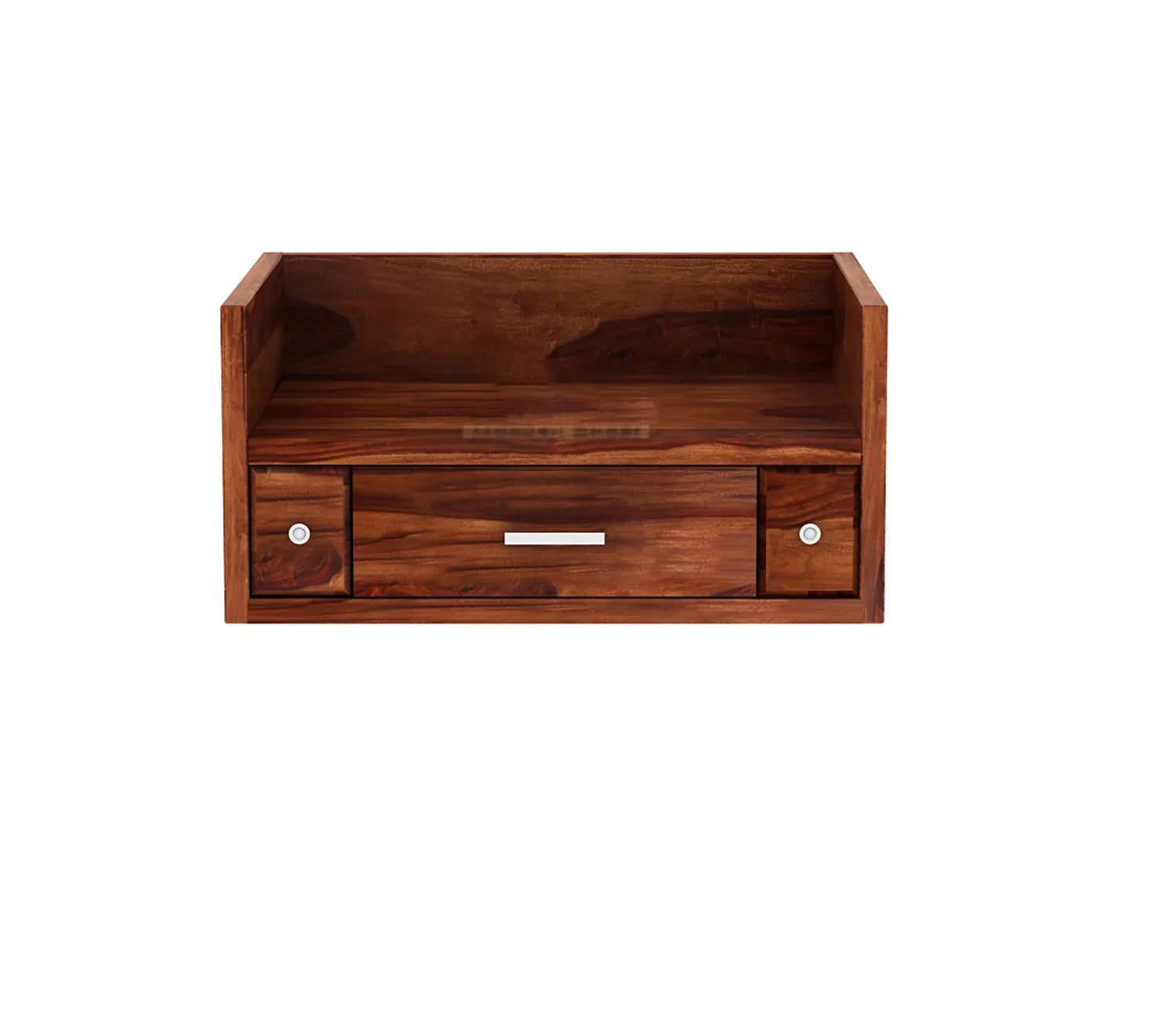 Solid Sheesham Wood Wall Mounted Temple with Drawer