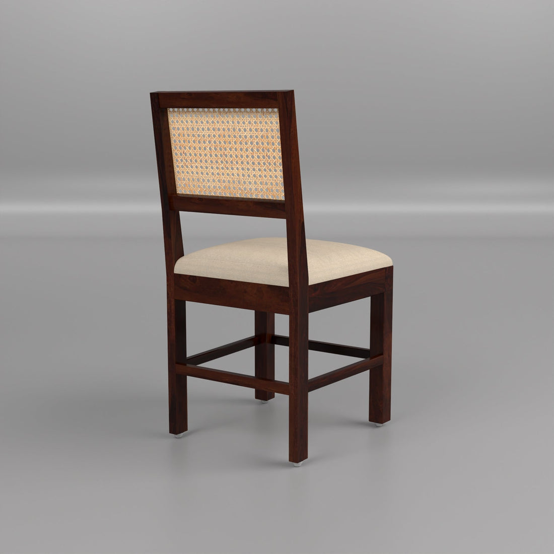 Uldaris Sheesham Wood Dining Set 6 Seater (Walnut Finish)