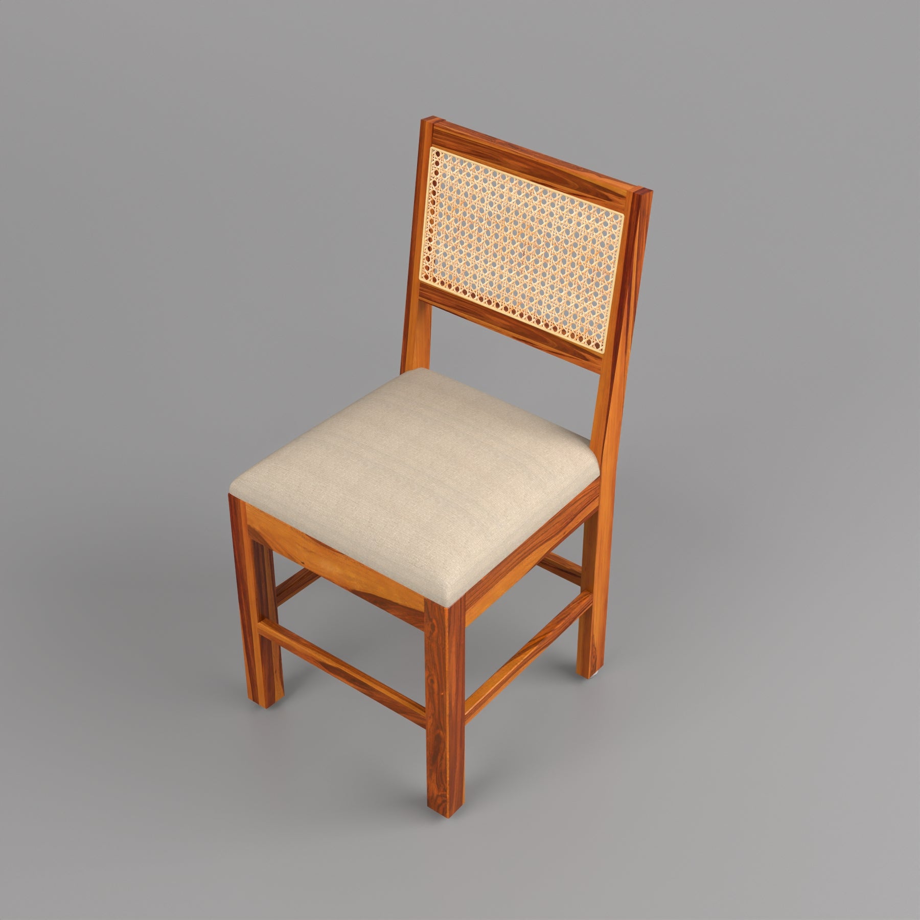 Uldaris Sheesham Wood Dining Set 4 Seater (Honey Finish)