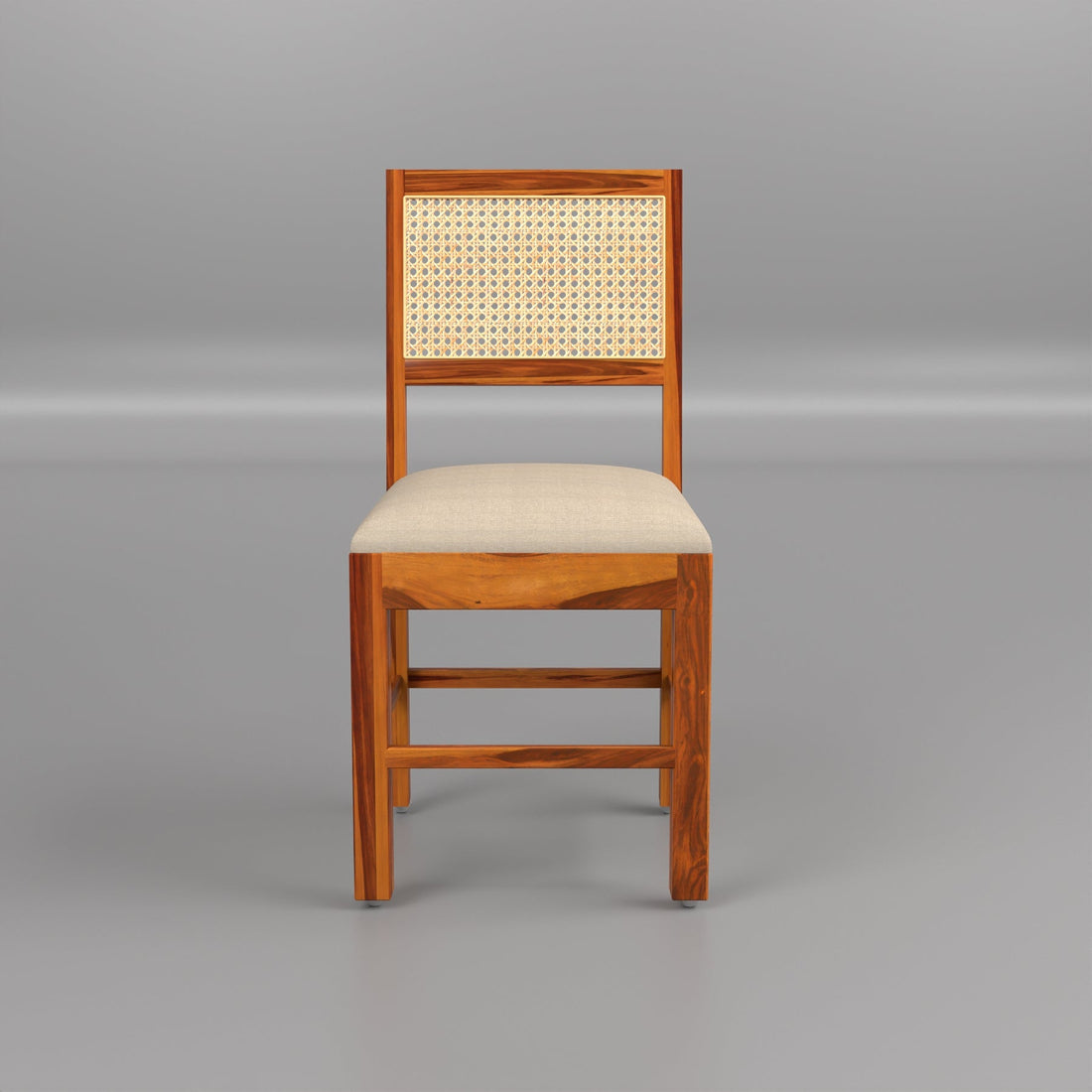 Uldaris Sheesham Wood Dining Set 6 Seater (Honey Finish)