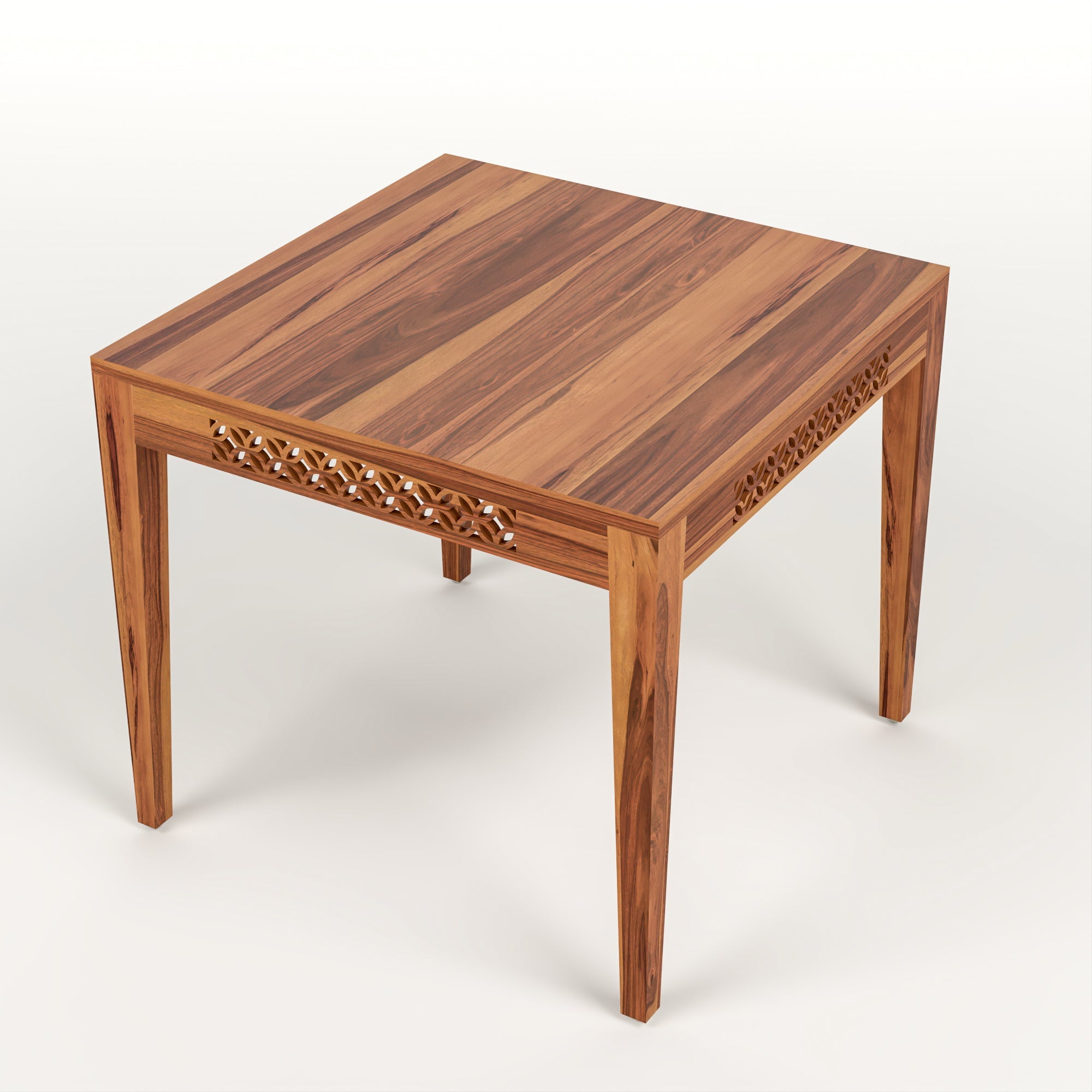 Thravis Sheesham Wood Dining Set 2 Seater (Honey Finish)