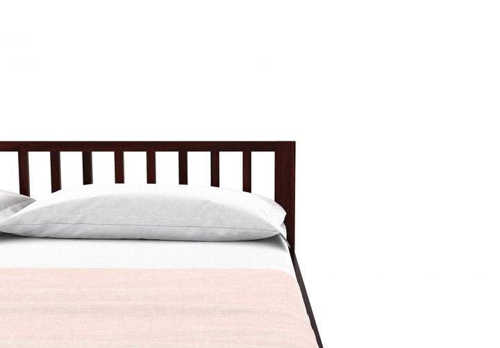 Craft D Art Sheesham Wood King Size Bed Without Storage (Walnut Finish)