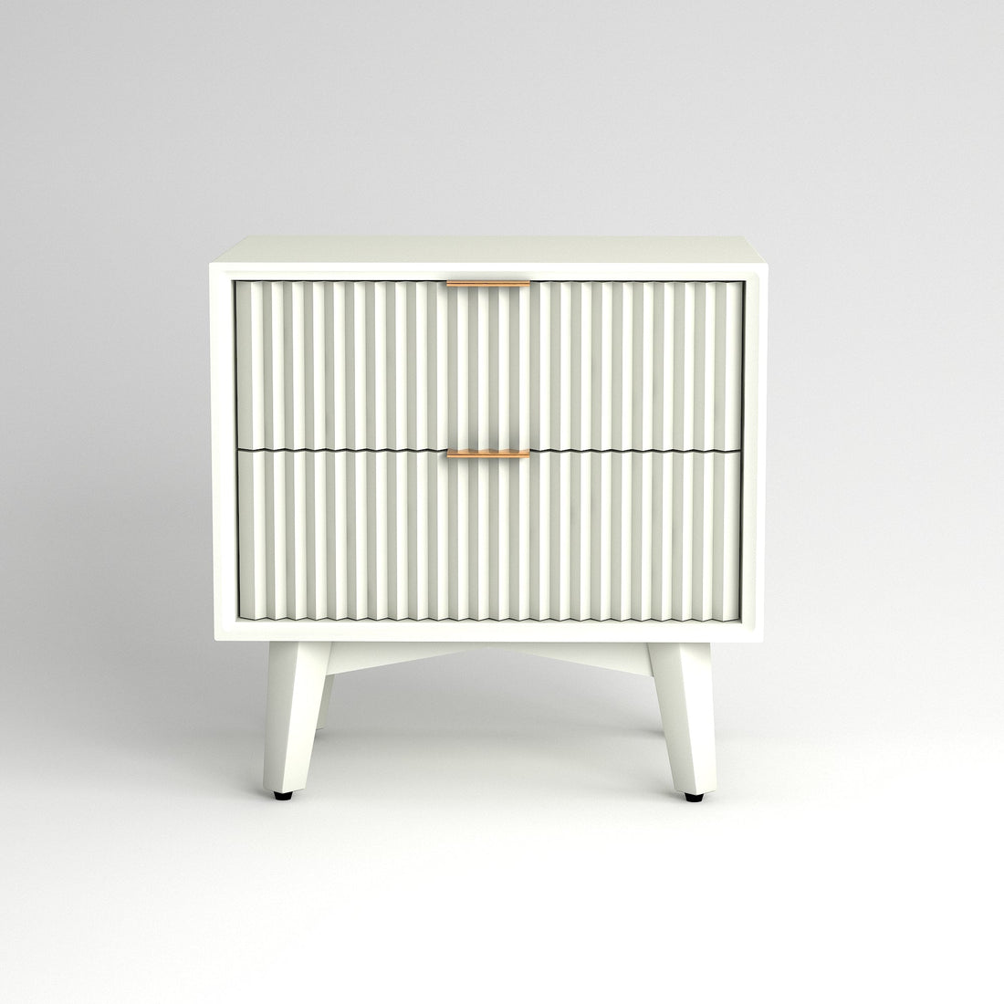 Craft D Art HDMR Premium Wood Bedside Table (White)