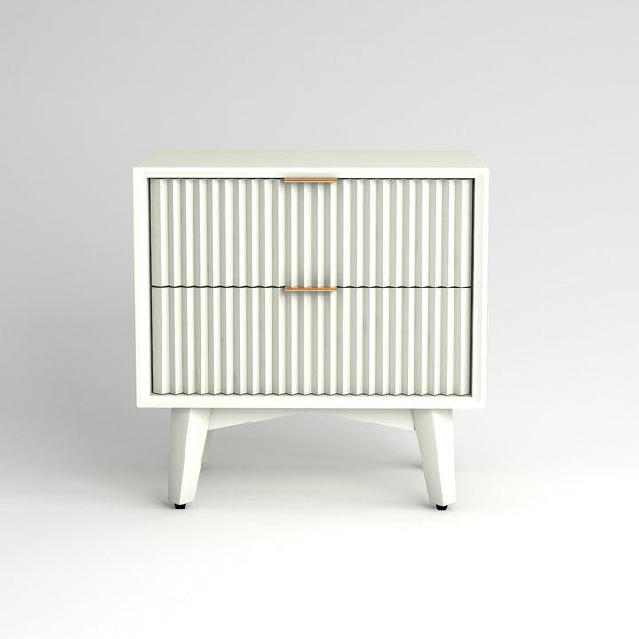 Craft D Art HDMR Premium Wood Bedside Table (White)
