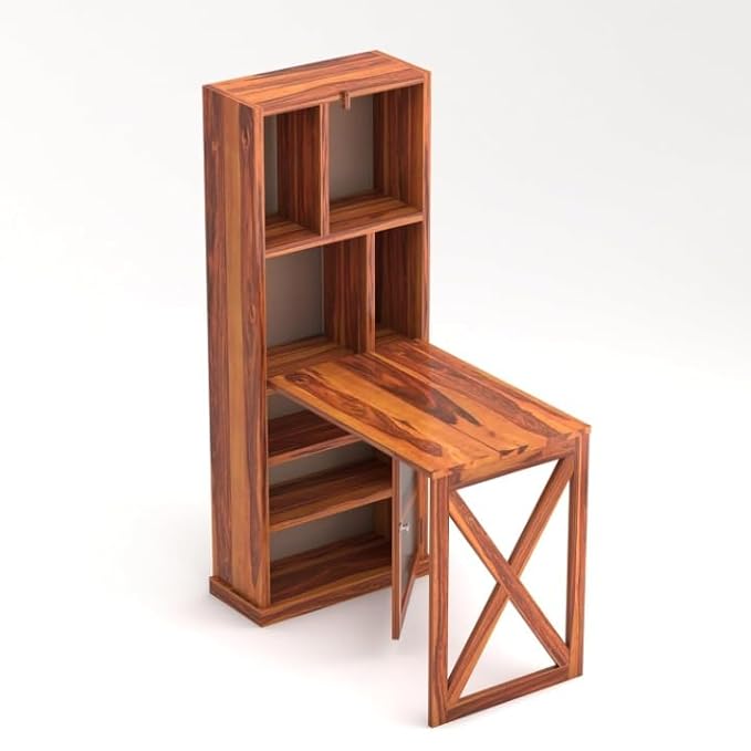 Solid Sheesham Wood Foldable Study Table
