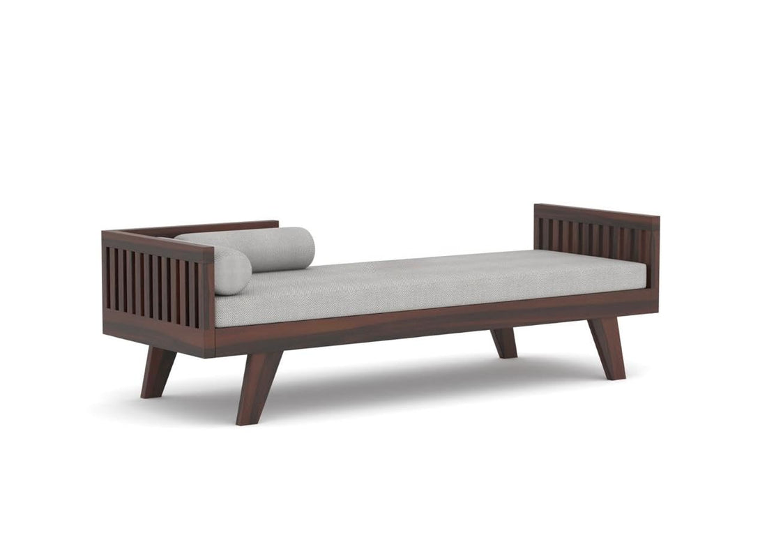 Craft D Art Solid Wood Sofa 3 Seater Sofa Diwan Bed (Without Mattress)