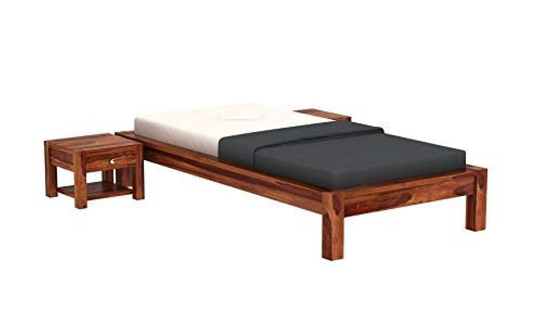 Craft D Art Sheesham Wood Single Size Bed Without Storage