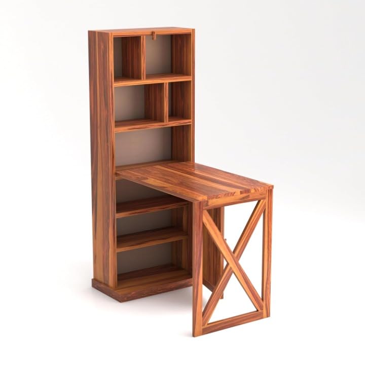 Solid Sheesham Wood Foldable Study Table