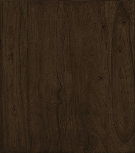 Rustic Solid Wood Glass Door Bookcase Cabinet with Drawer