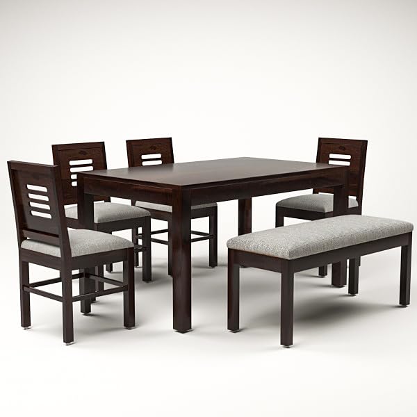 Craft D Art  Wooden 6 Seater Dining Table Set