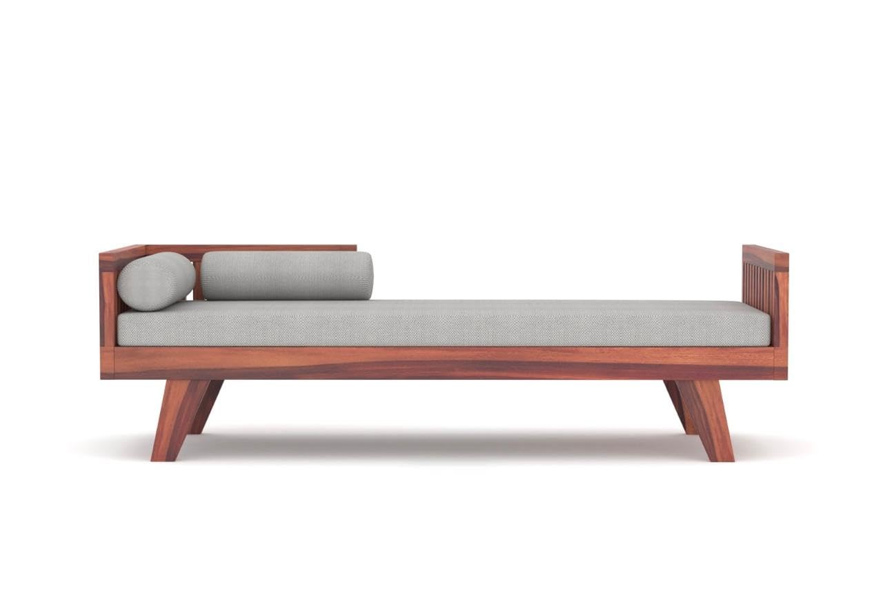 Craft D Art Solid Wood Sofa 3 Seater Sofa Diwan Bed (Without Mattress)