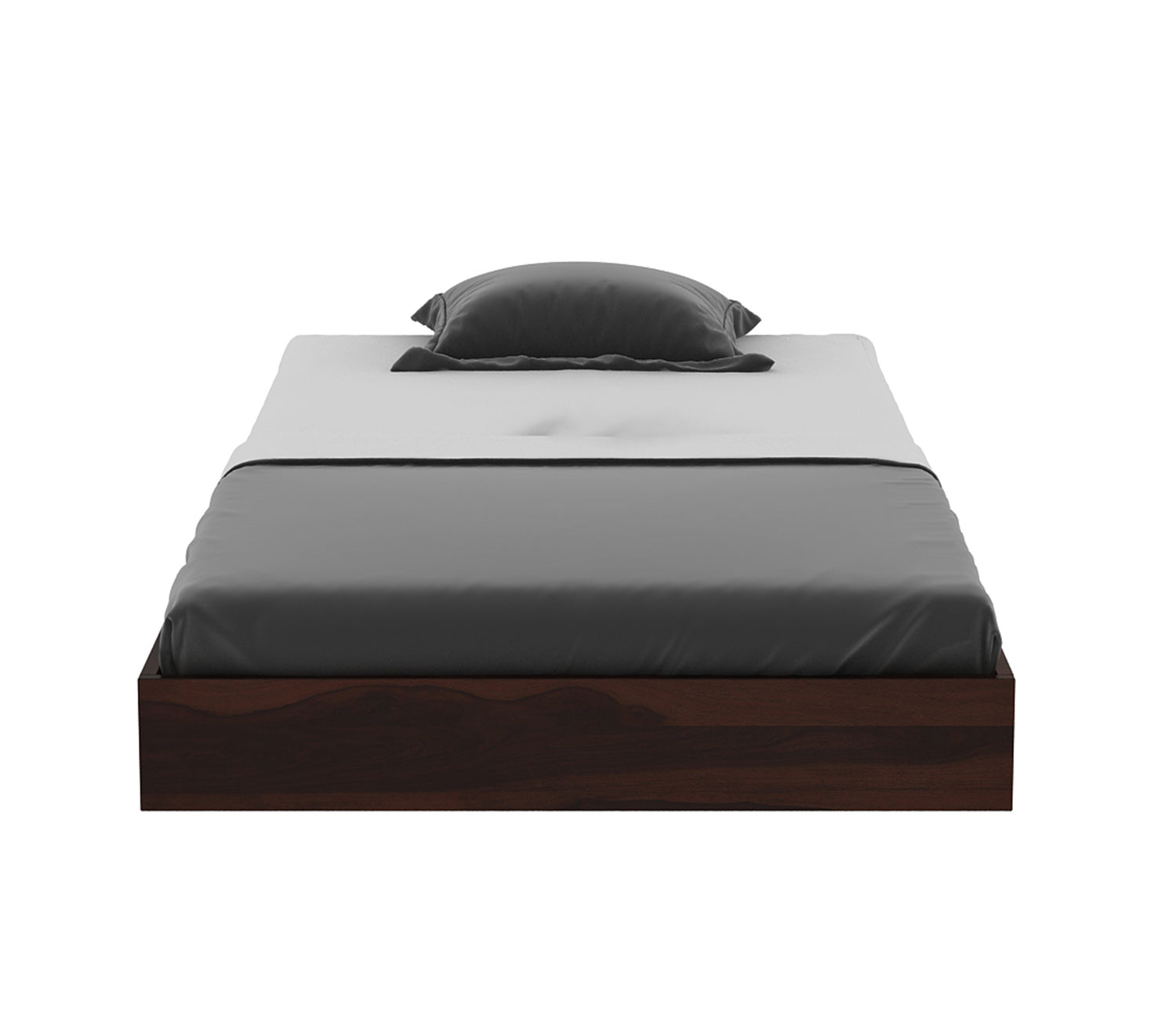 Craft D Art Sheesham Wood Single Bed Without Storage (Walnut Finish)