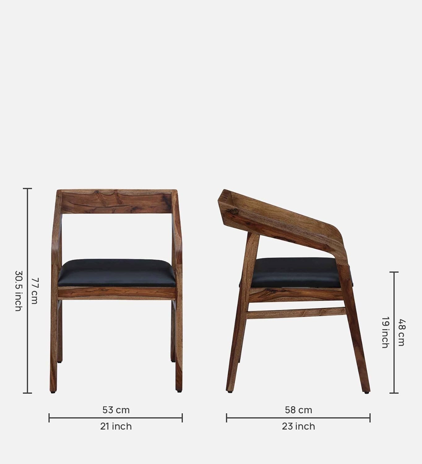 Wood Chair Set of 1 for Living Room