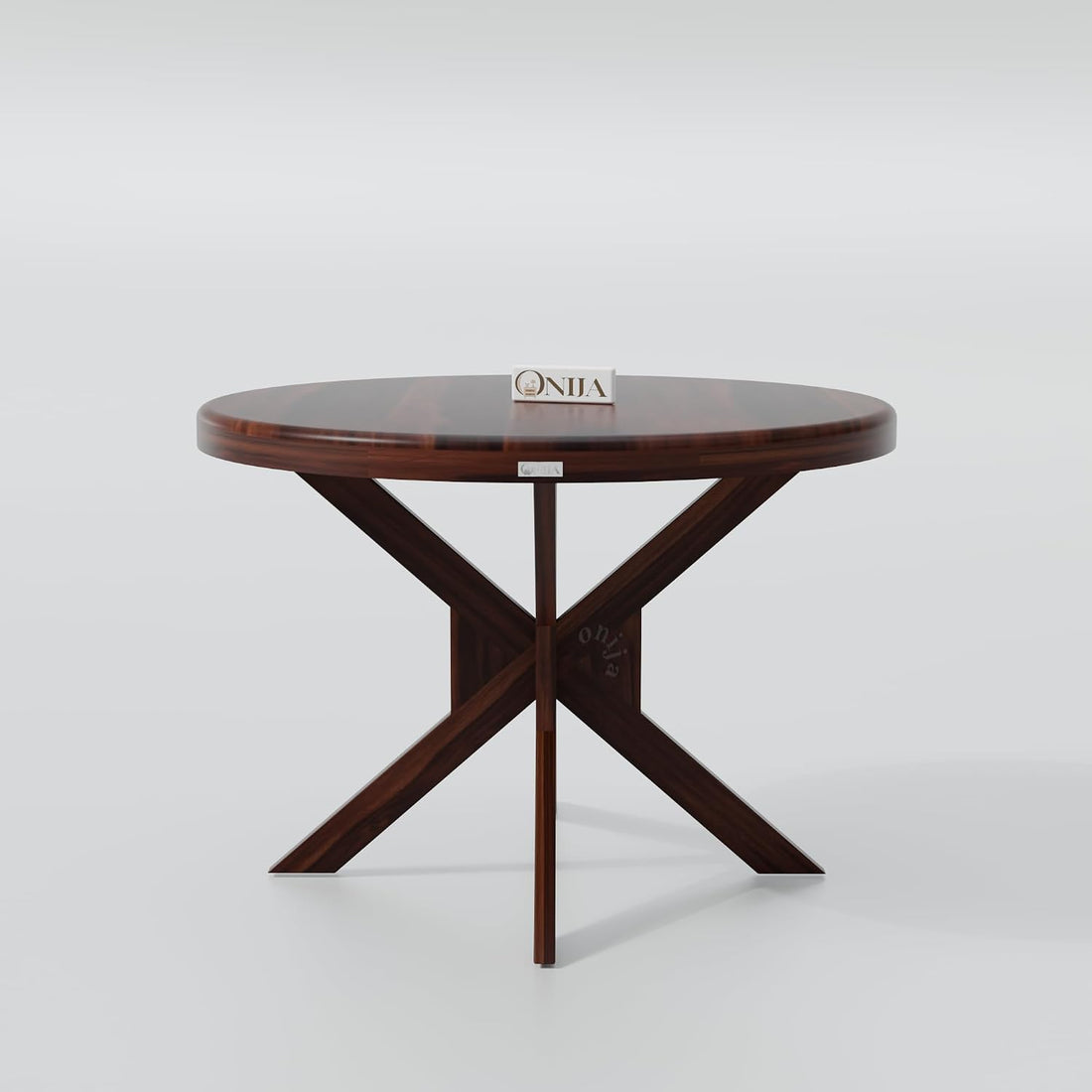 Premium Solid Wood Round Dining Table Set with Cane Back Chairs
