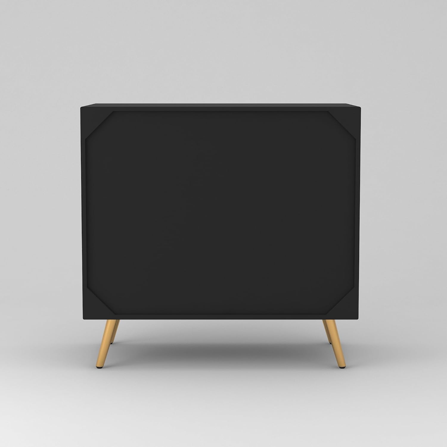 Craft D Art HDMR Premium Wood Sideboard Cabinet (Black)