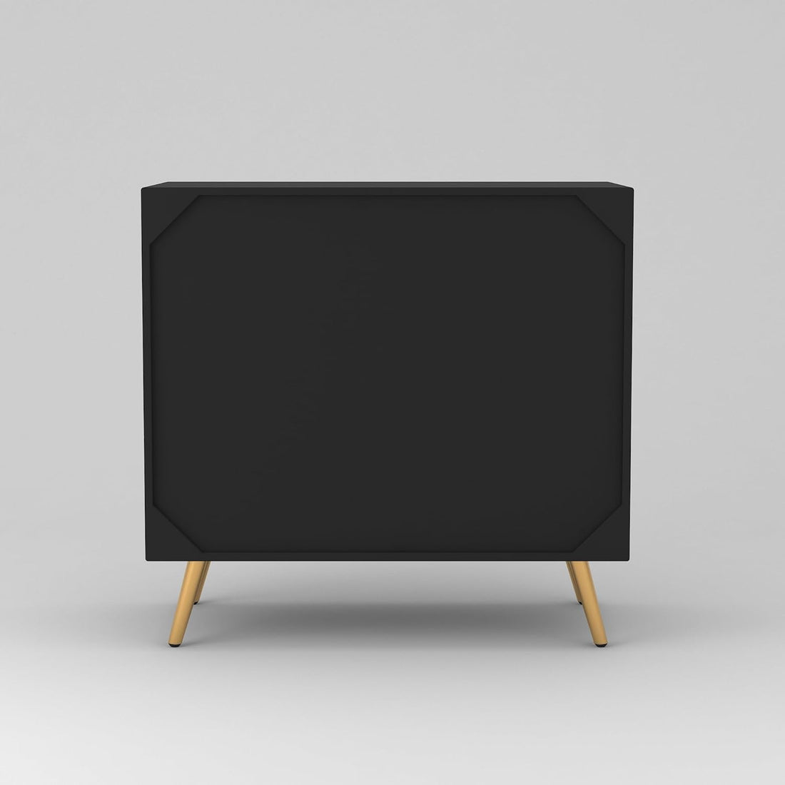 Craft D Art HDMR Premium Wood Sideboard Cabinet (Black)