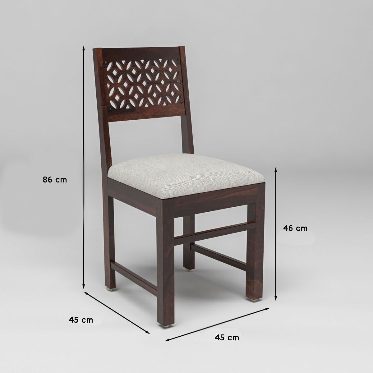Sheesham Wooden 4 Dining Chair Set