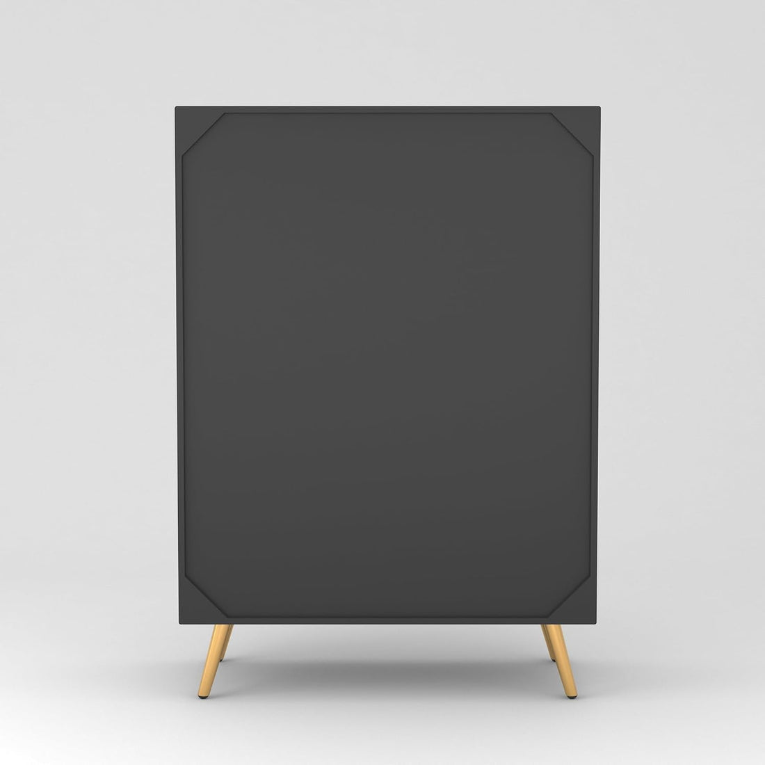 Craft D Art HDMR Premium Wood Sideboard Cabinet (Black)