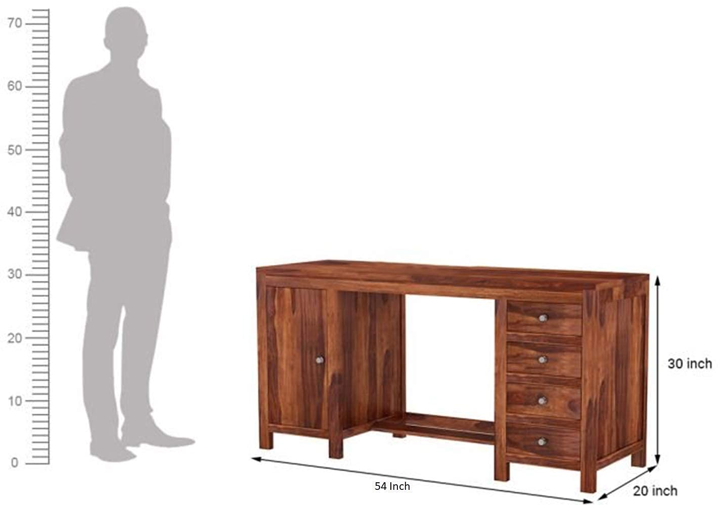 Solid Sheesham Wood Writing Study Table
