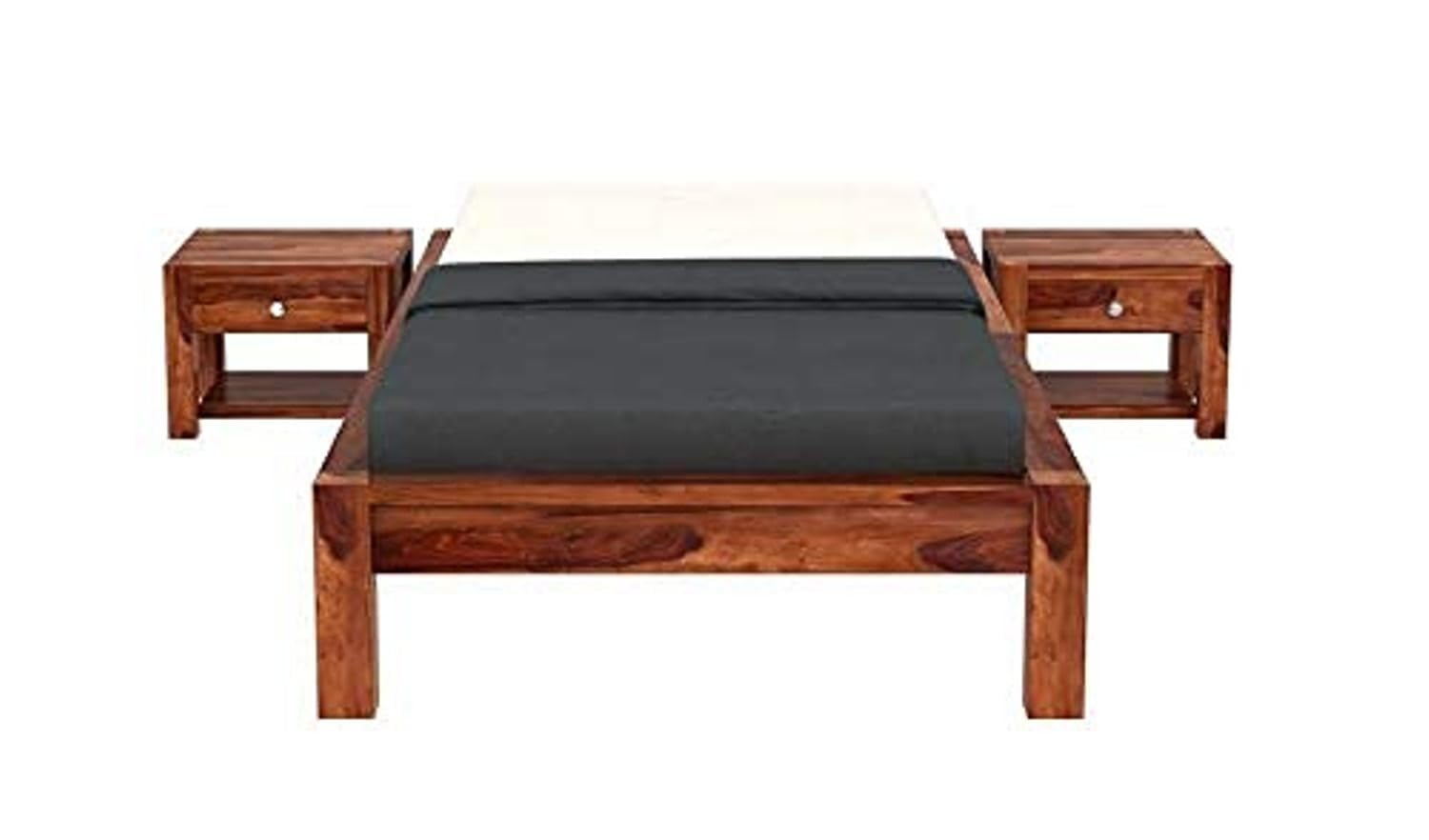 Craft D Art Sheesham Wood Single Size Bed Without Storage